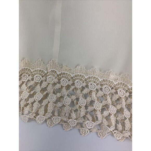 Kathryn Deene Nightgown Ivory Sleeveless Long Maxi Lace Trim Hem Womens 14/16 - Picture 9 of 15